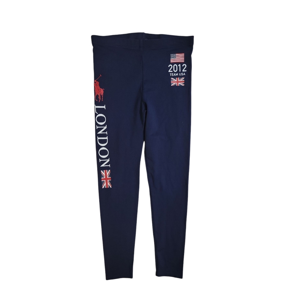 Ralph Lauren 2012 Team USA Olympics Compression Leggings Girls Size MD